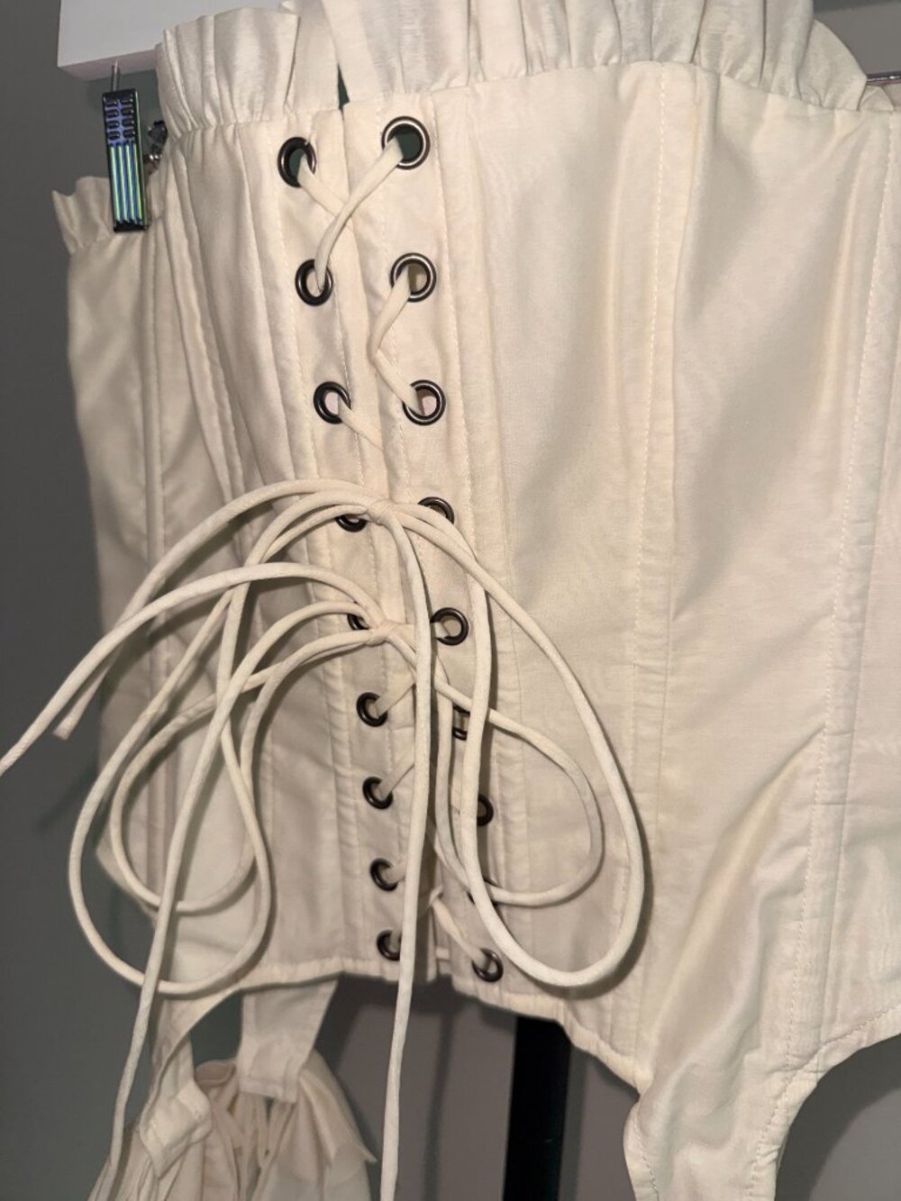Selkie Corset Beige White S - Picture 2 of 7
